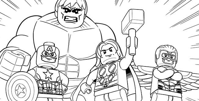 Lego Avengers Coloring Pages Coloringrocks