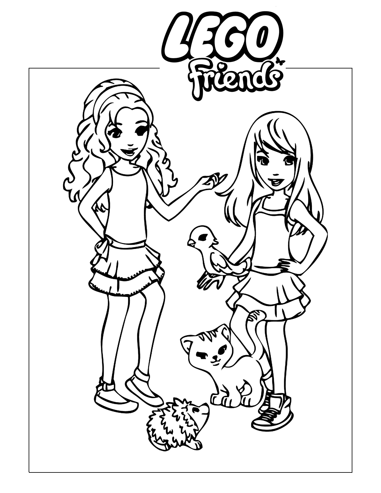 Lego Friends Coloring Pages 1
