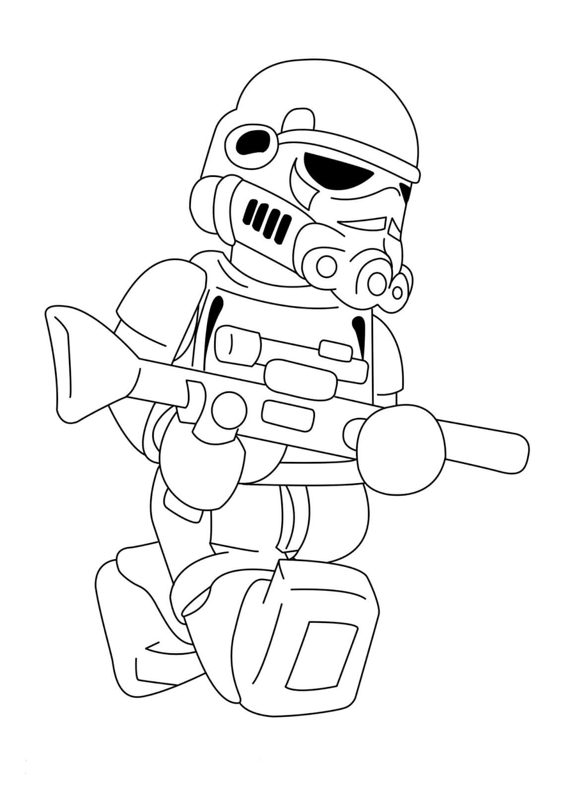 Lego Star Wars Stormtrooper Coloring Page