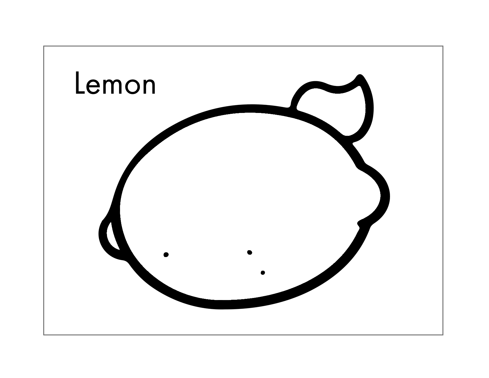 Lemon Coloring Pages