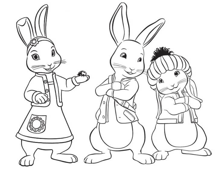 Peter Rabbit Coloring Pages Free