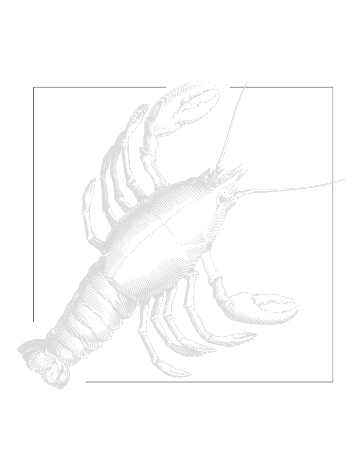 Lobster Tracing Coloring Sheet