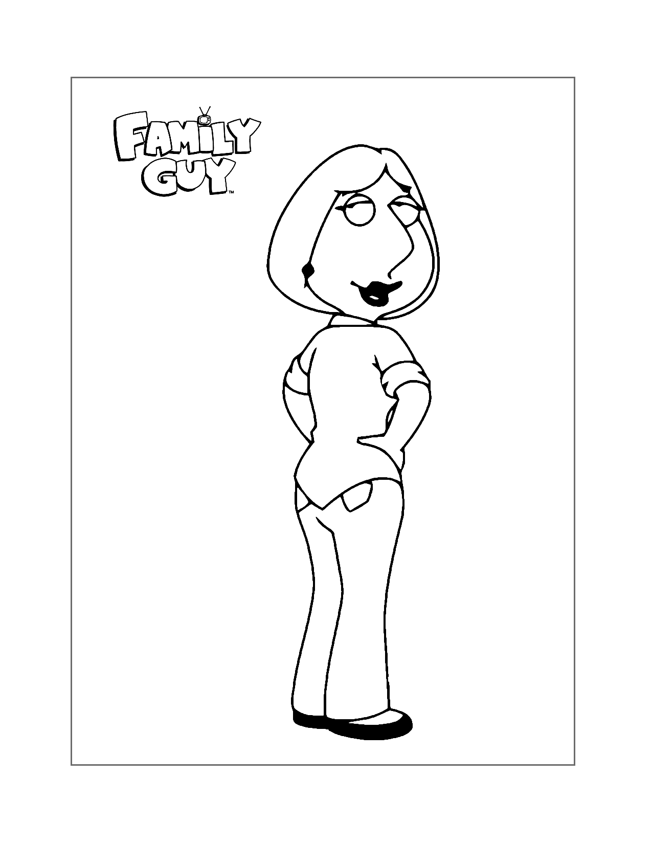 Lois Family Guy Coloring Page