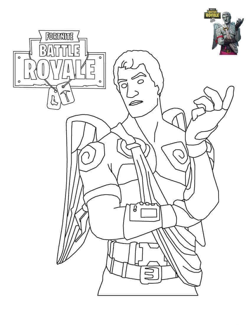 Love Ranger Fortnite Coloring Pages