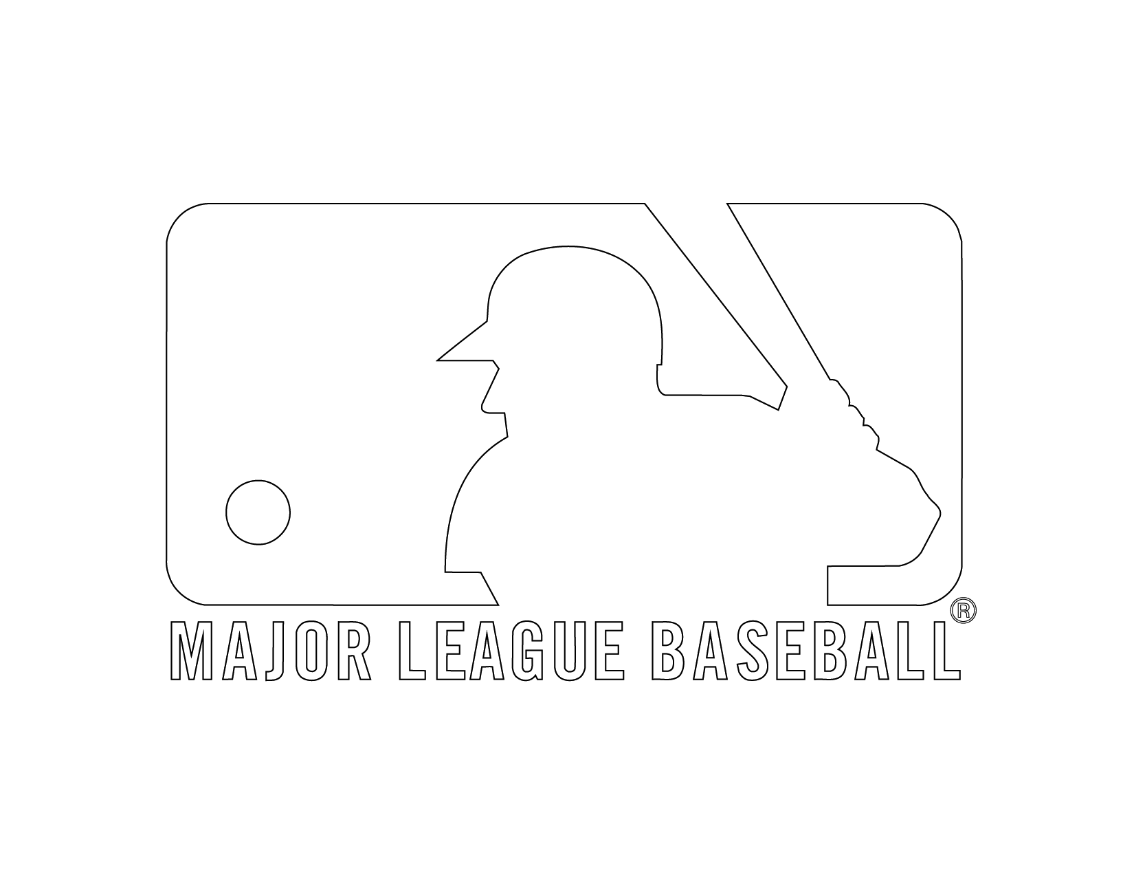 Mlb Baseball Logo Coloring Page