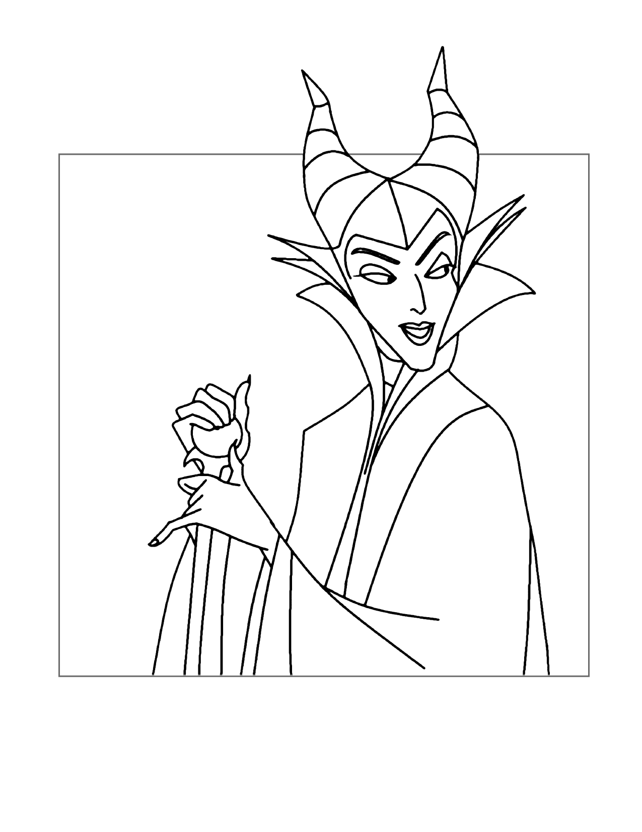 Maleficent Coloring Sheet