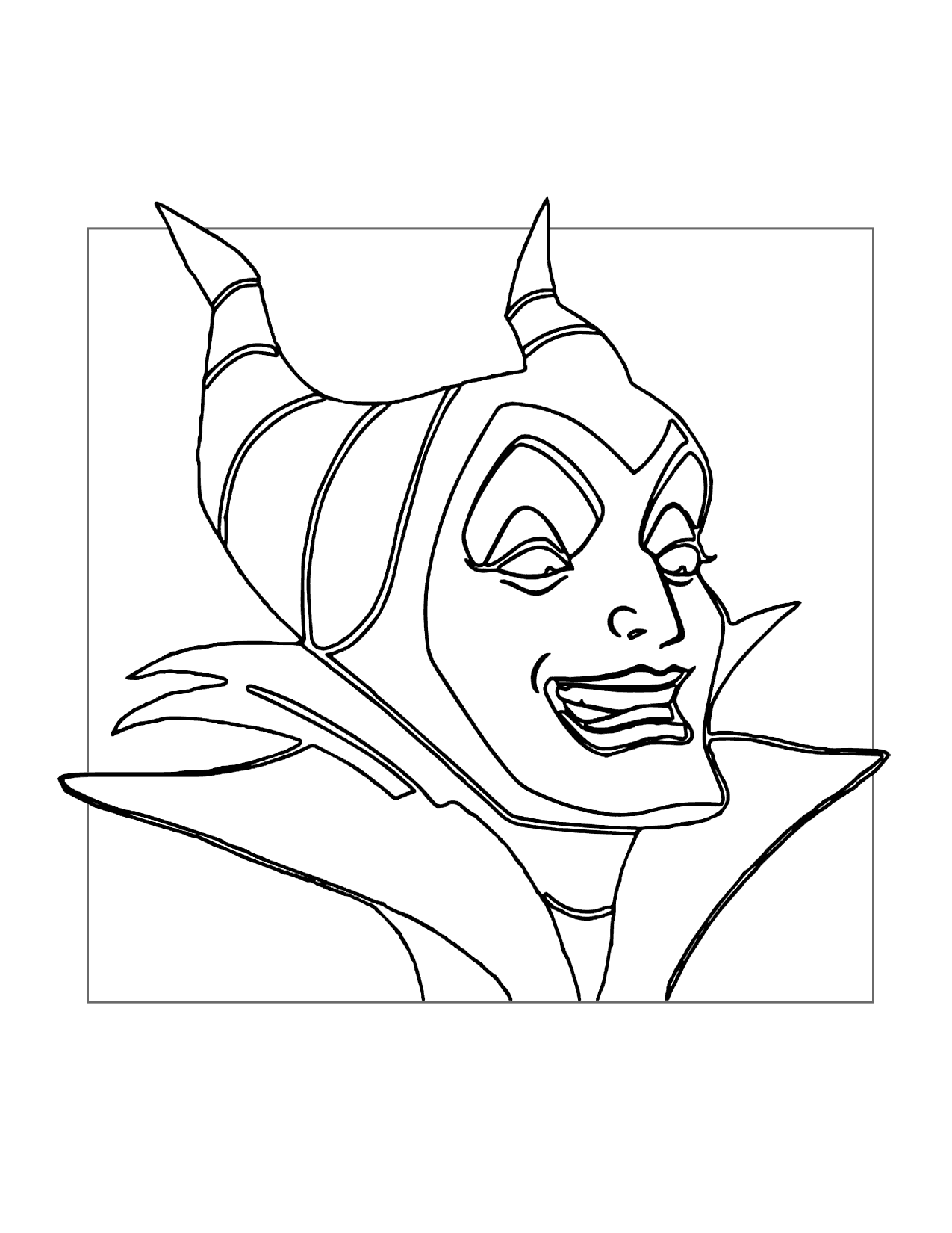 Maleficent Is Scary Coloring Page