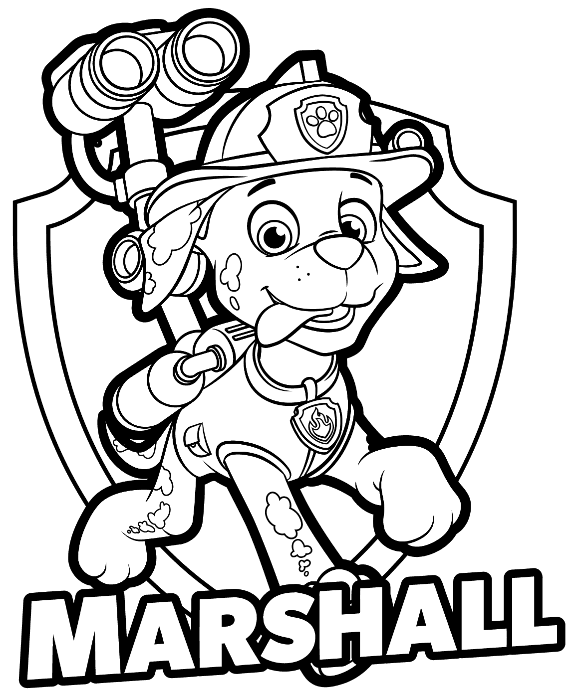Marshall - Paw Patrol Coloring Pages