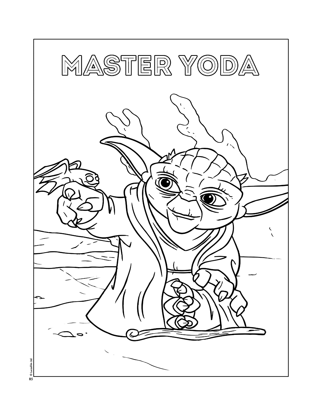 Master Yoda Coloring Sheet
