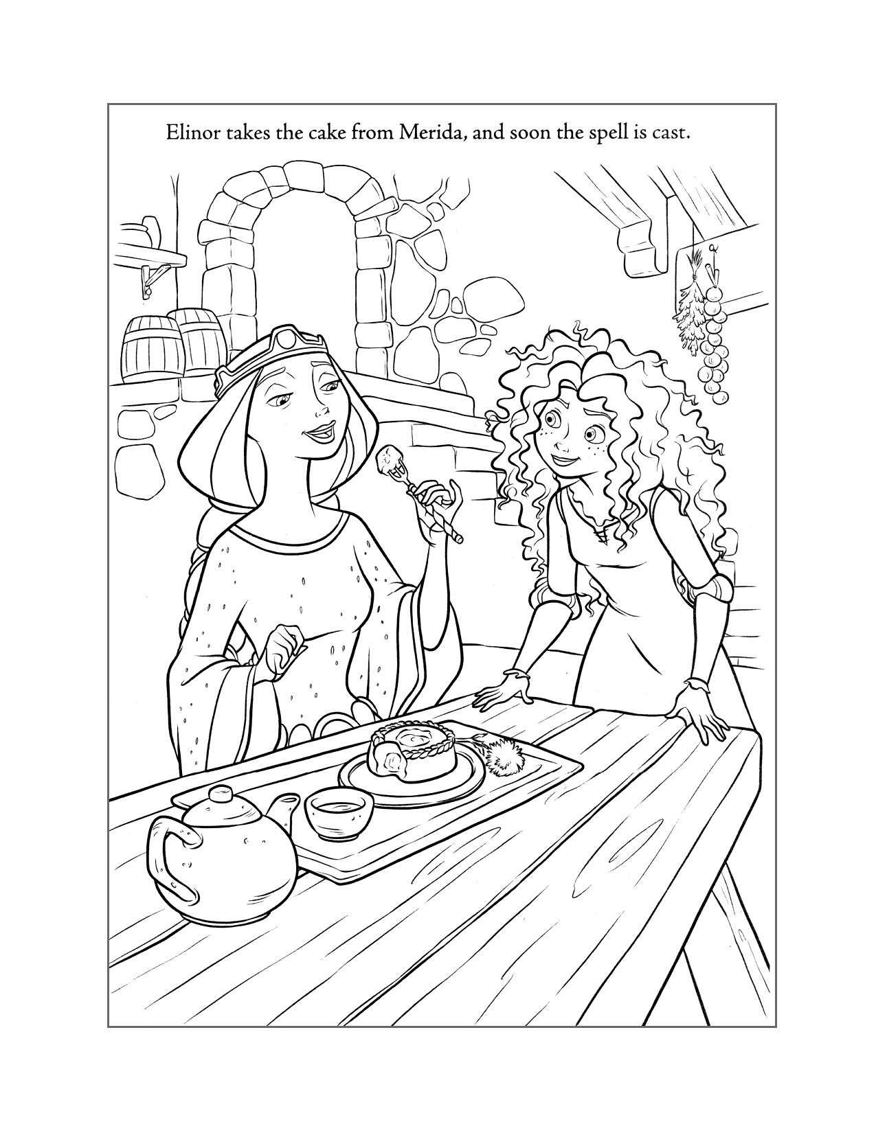 Meridas Spell Brave Coloring Page