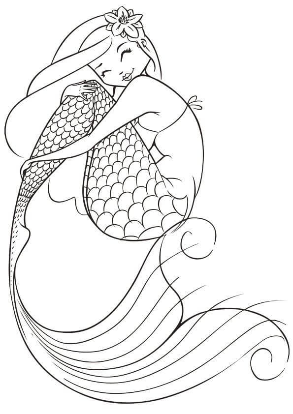 Mermaid Coloring Pages for Teens