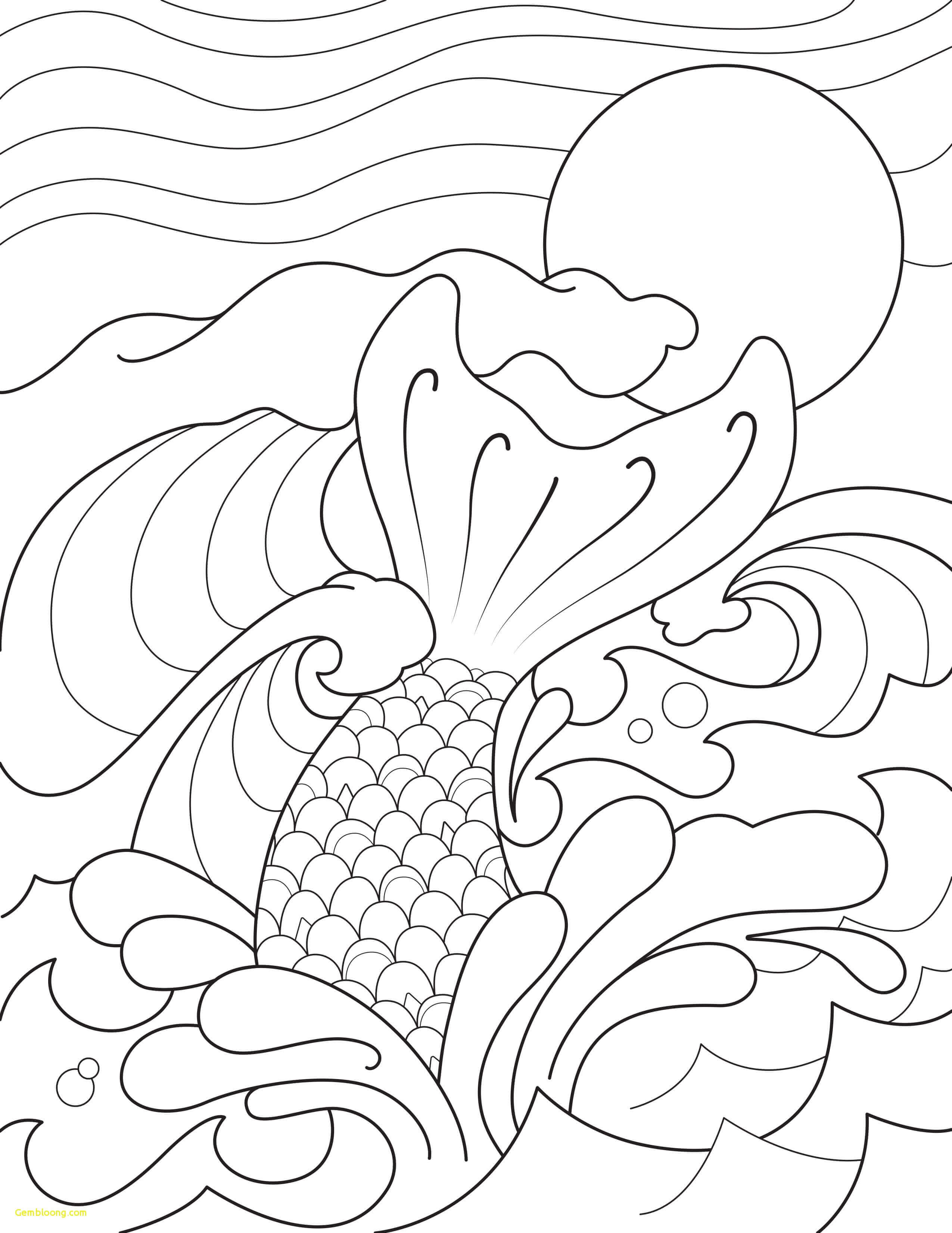 Mermaid Tail Coloring Pages