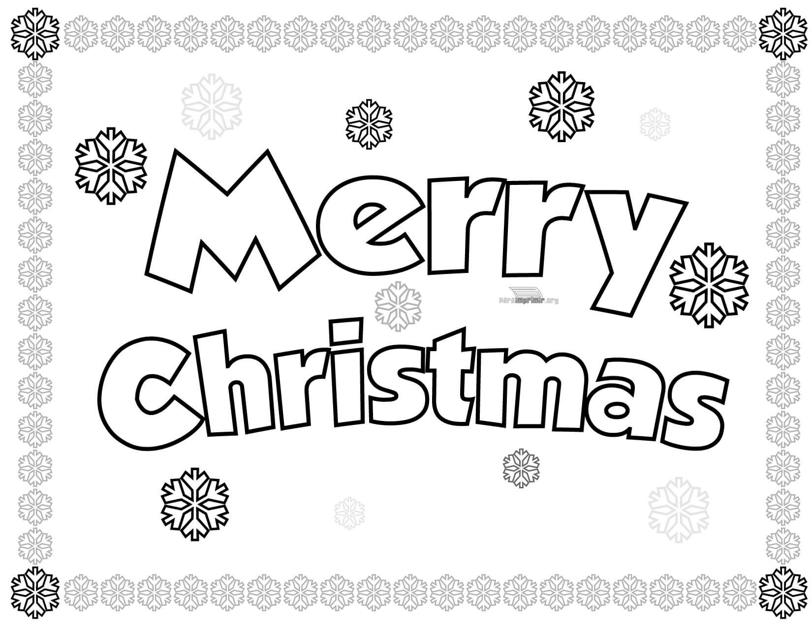 Merry Christmas Coloring Pages 12