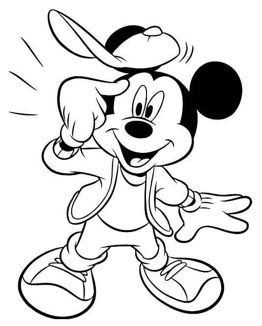 Mickeys Got It Coloring Page