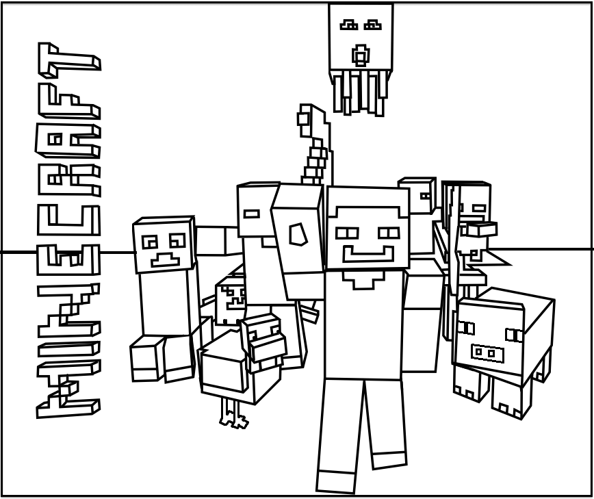 Minecraft Coloring Pages2