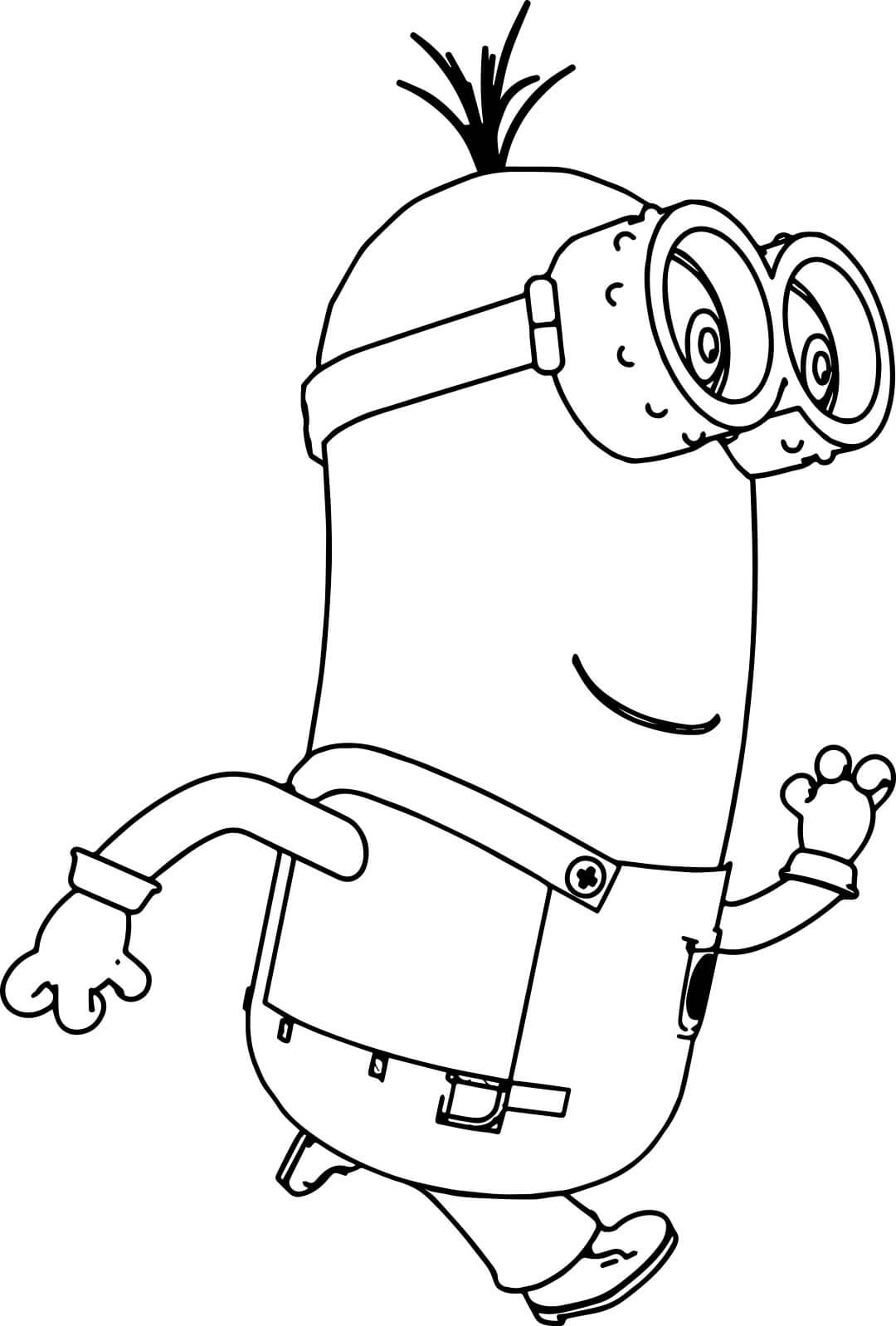 Minions Coloring Pages Kevin