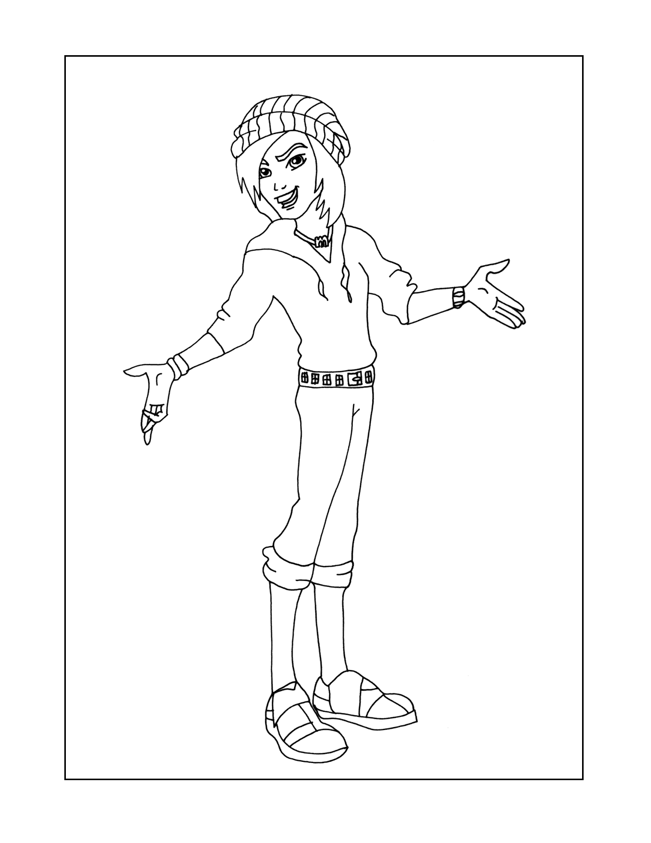 Monster High Billy Coloring Page
