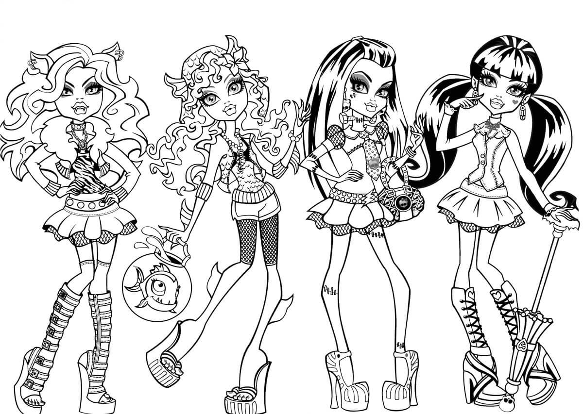 Monster High Doll Coloring Pages