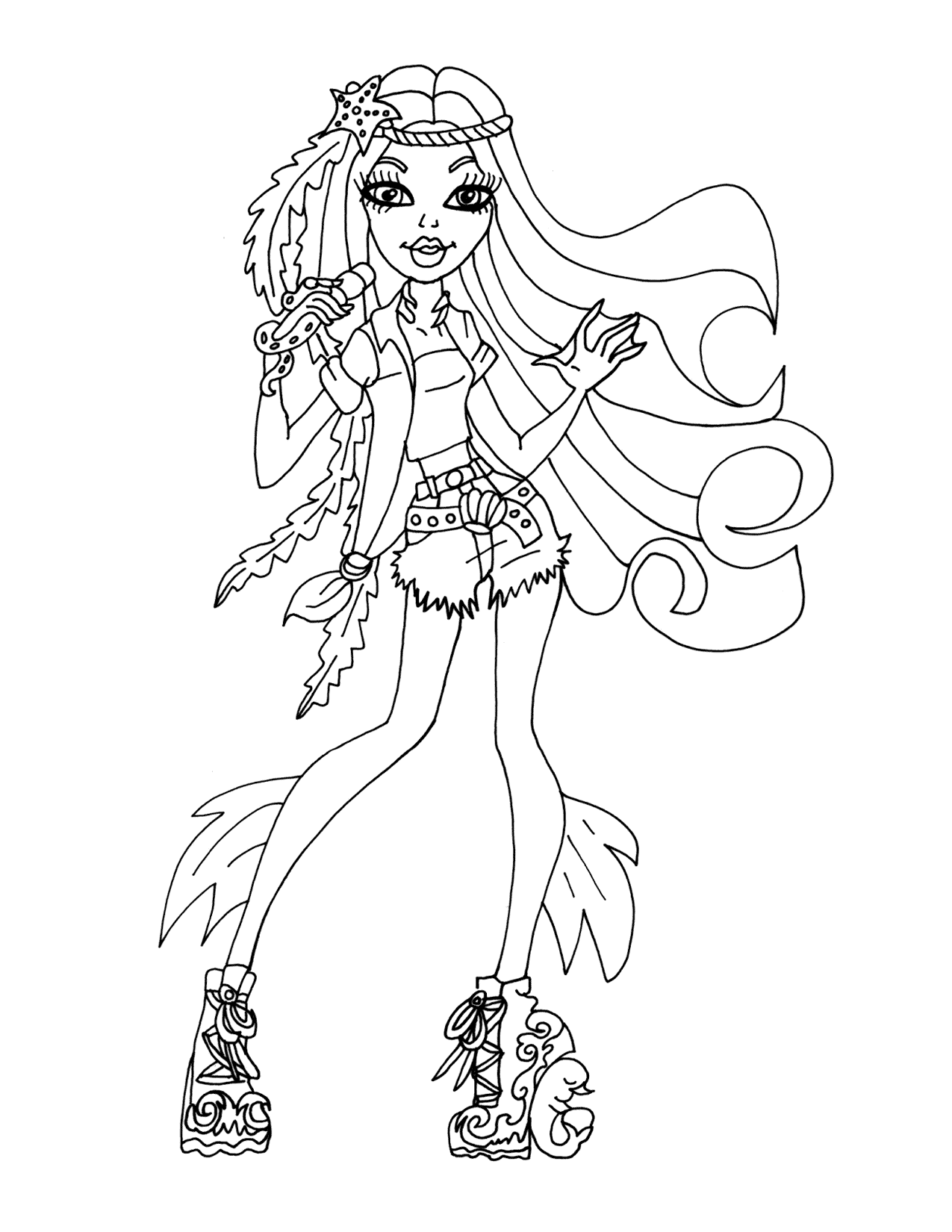 Monster High Madison Fear Coloring Page