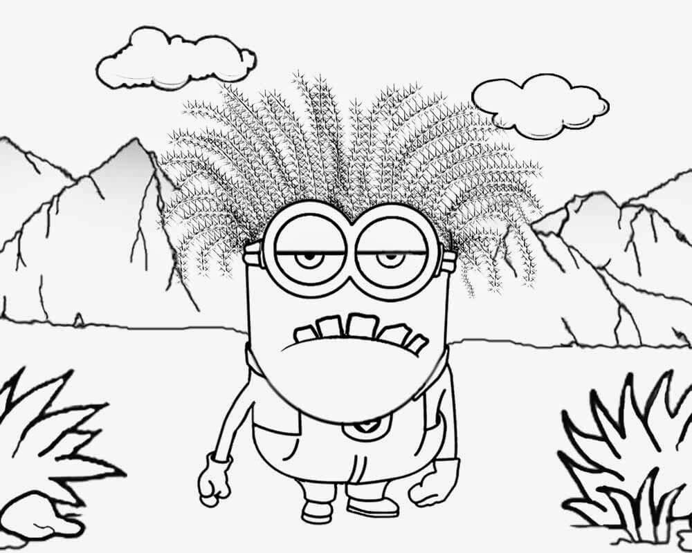 Monster Minion Coloring Pages