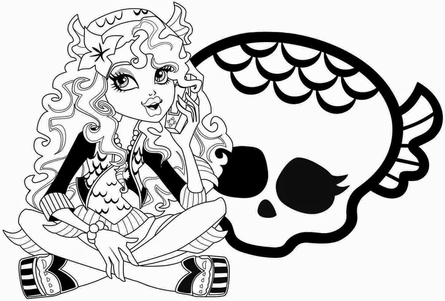 Monster High Doll Cool Coloring Page