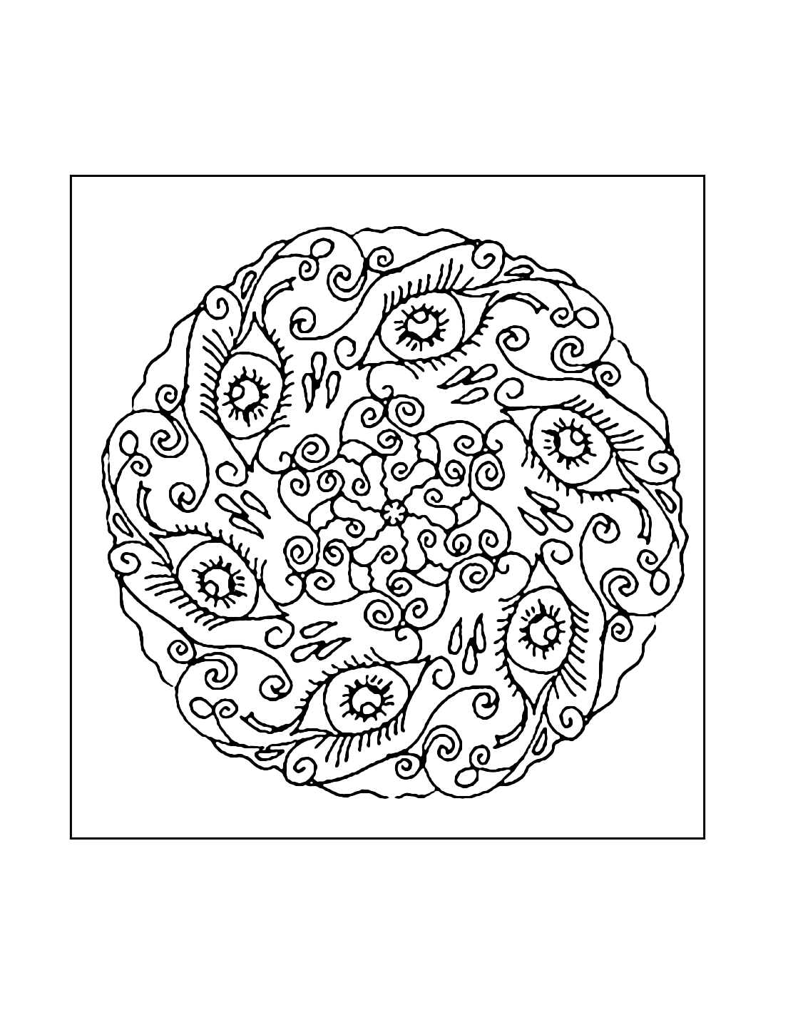 Mosaic Drawing Pattern For Coloring