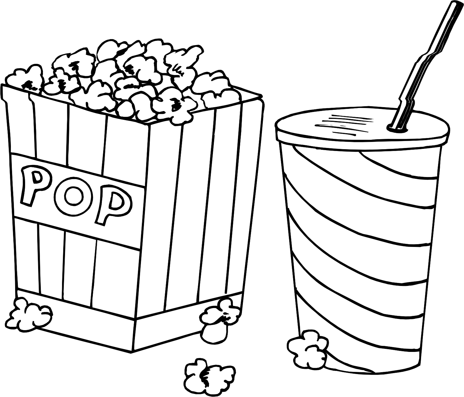 Movie Food Coloring Pages
