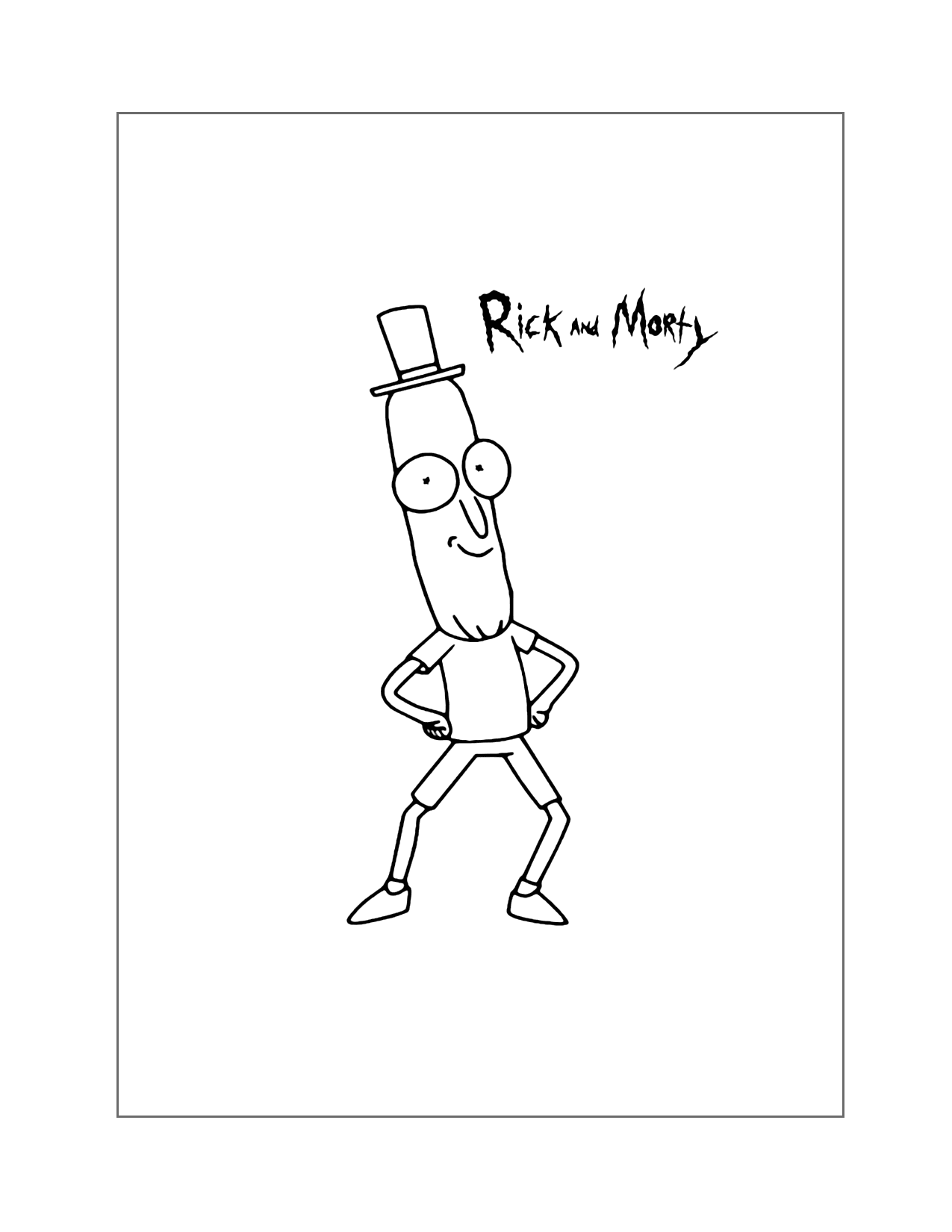 Mr Poopy Butthole Coloring Page