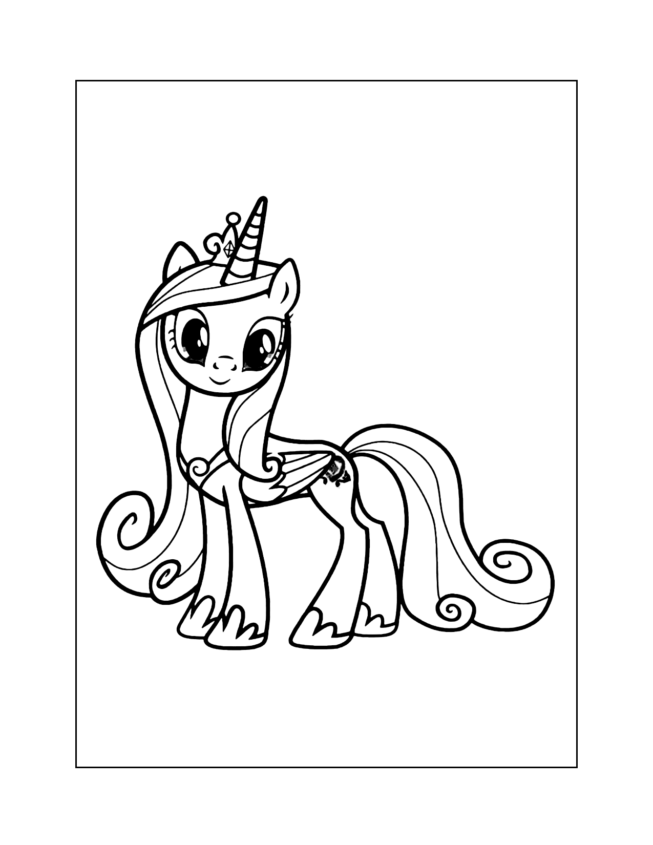 My Little Pony Cadance Coloring Page
