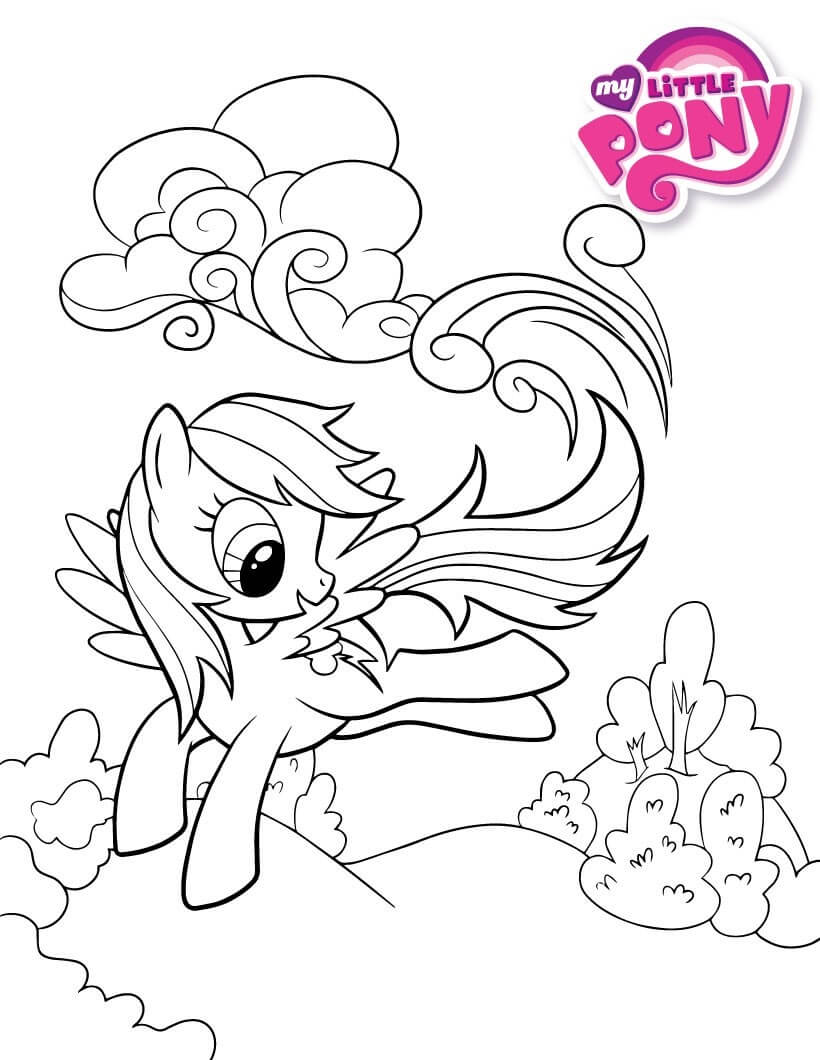 My Little Pony Rainbow Dash Pages to Color