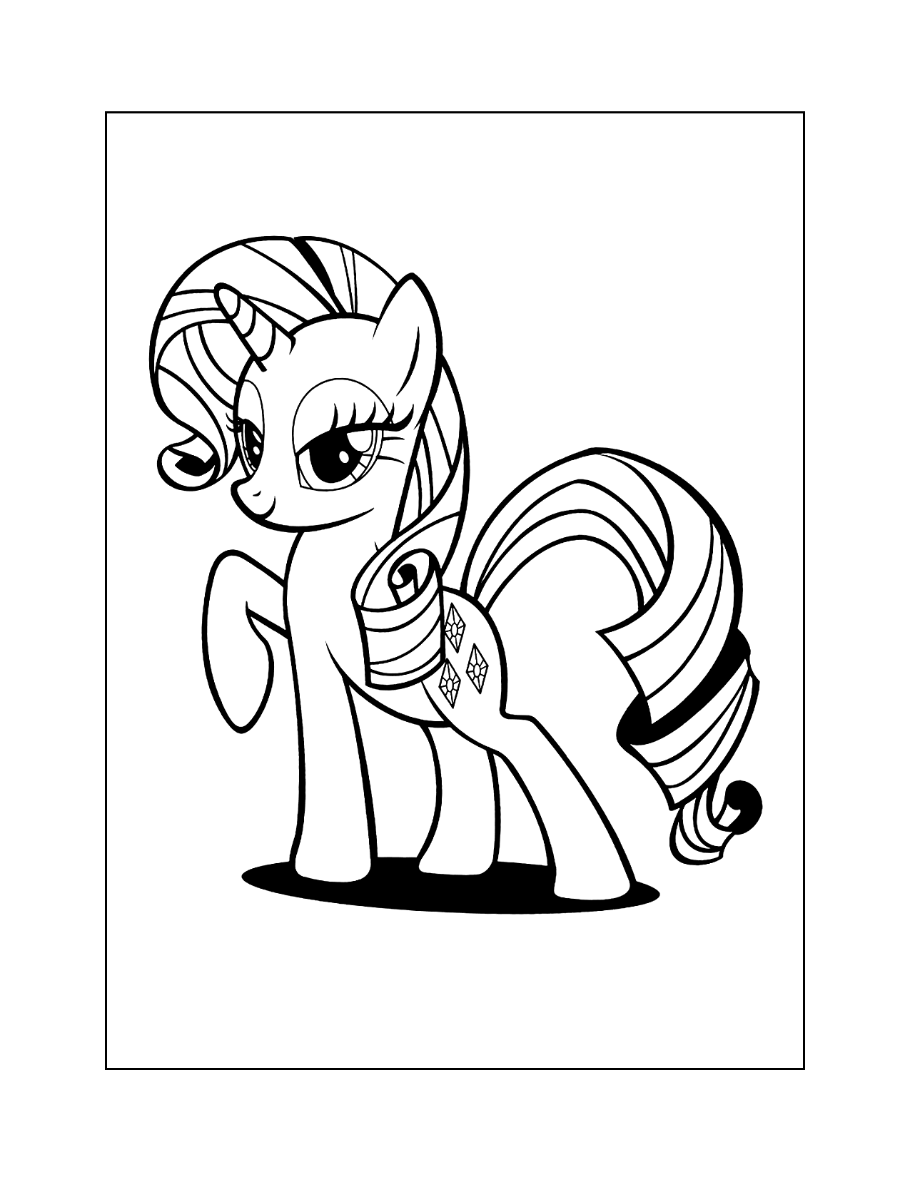My Little Pony Rarity Coloring Pages