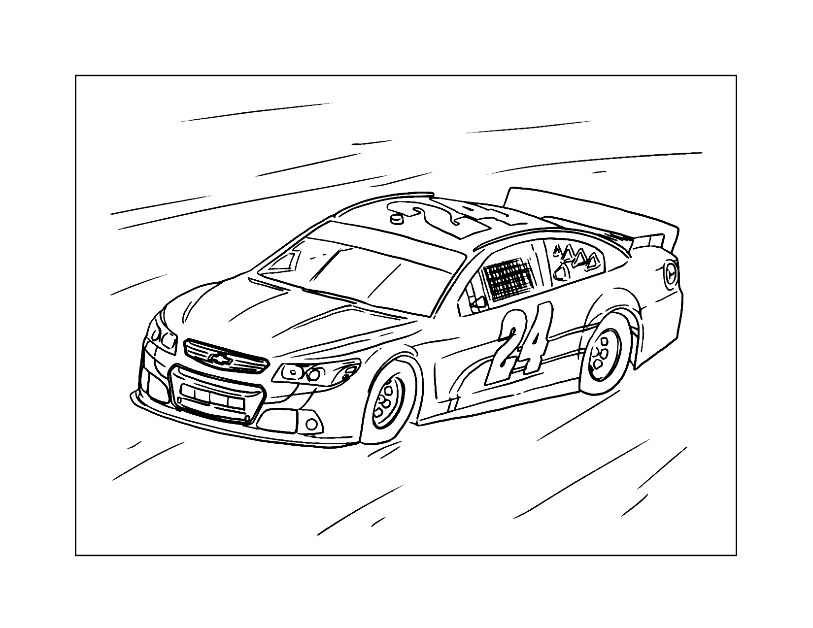 Nascar 24 Coloring Pages