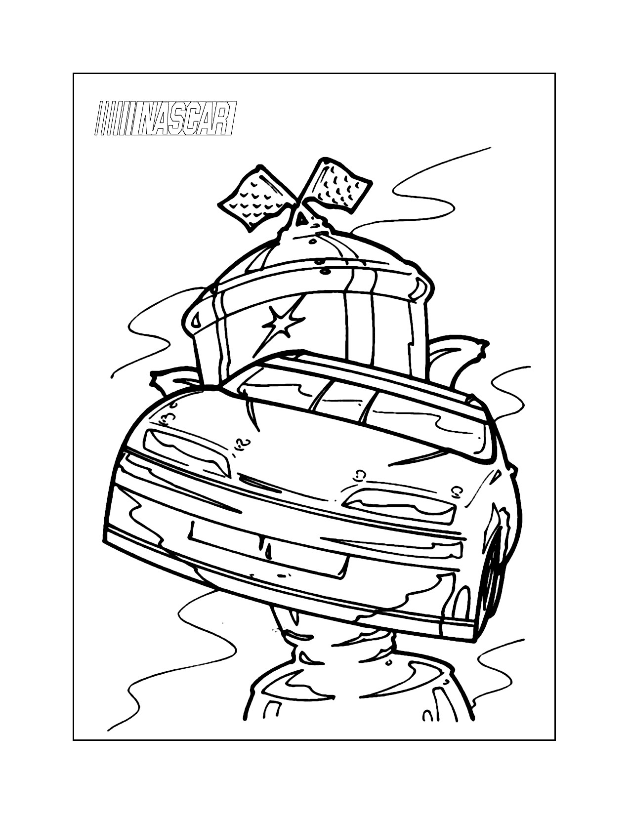 Nascar Cup Coloring Page