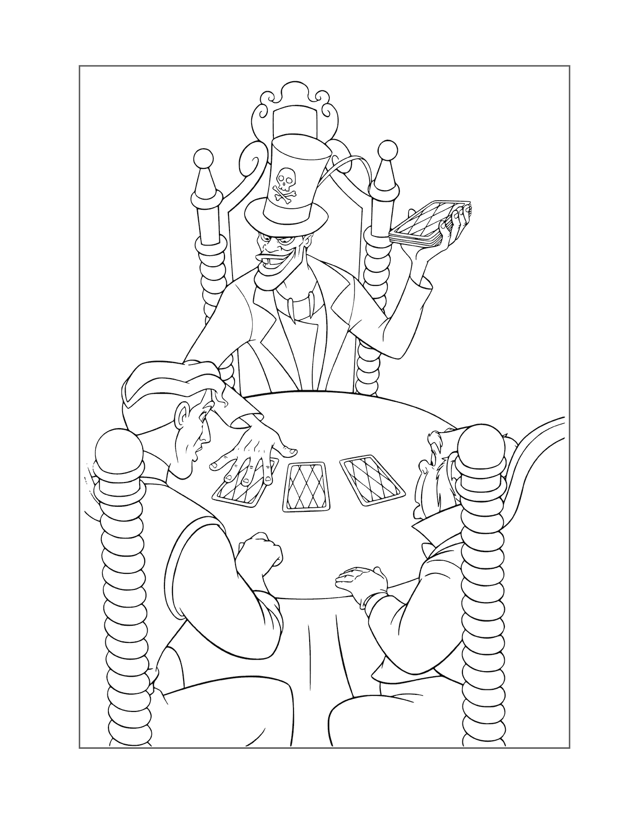 Naveen Sees Dr Facilier Coloring Page