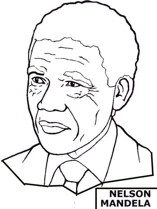 Nelson Mandela Black History Month Coloring Pages2