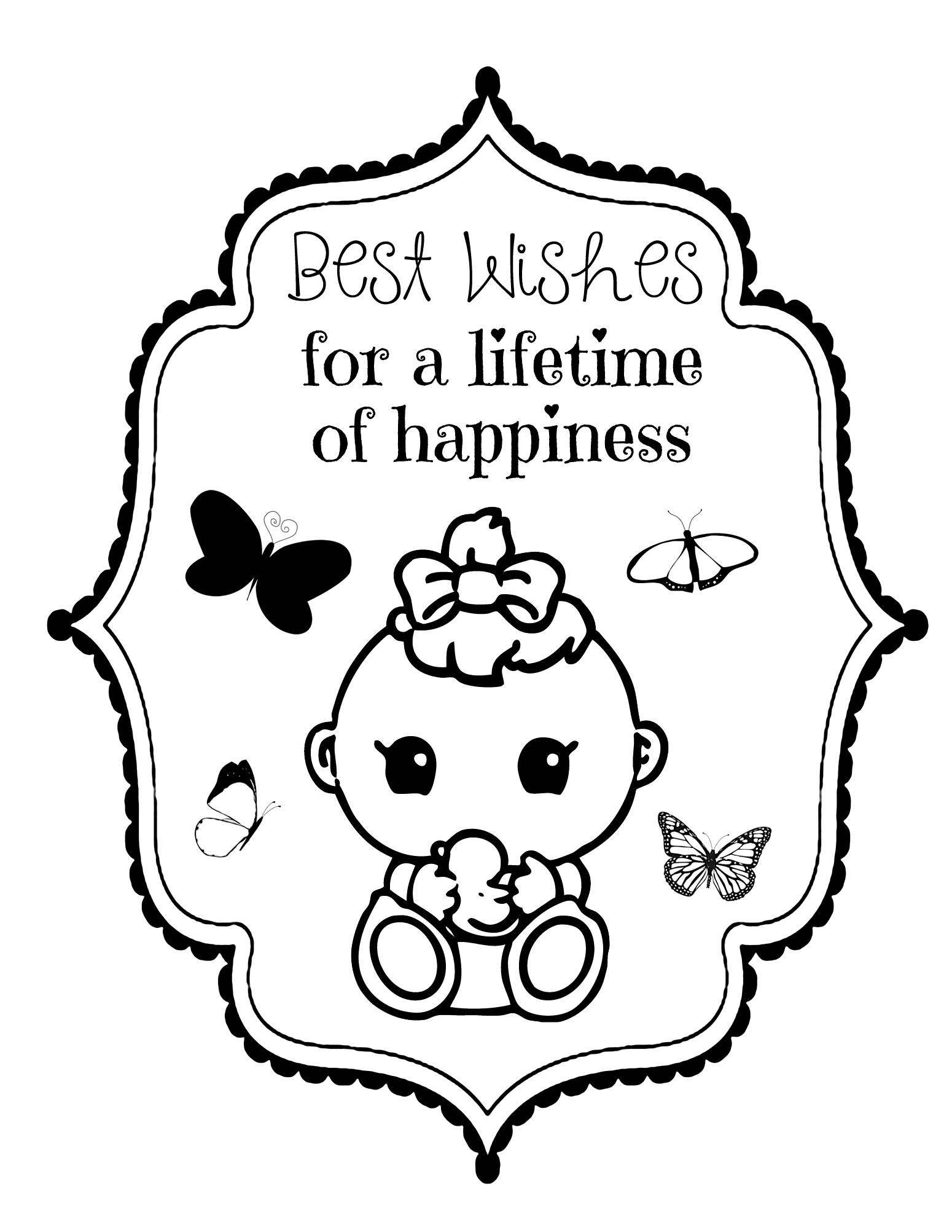 New Baby Coloring Pages
