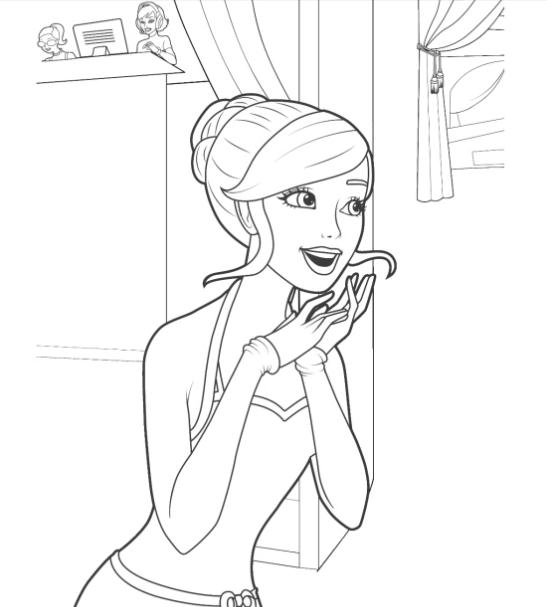New Printable Barbie Coloring Pages