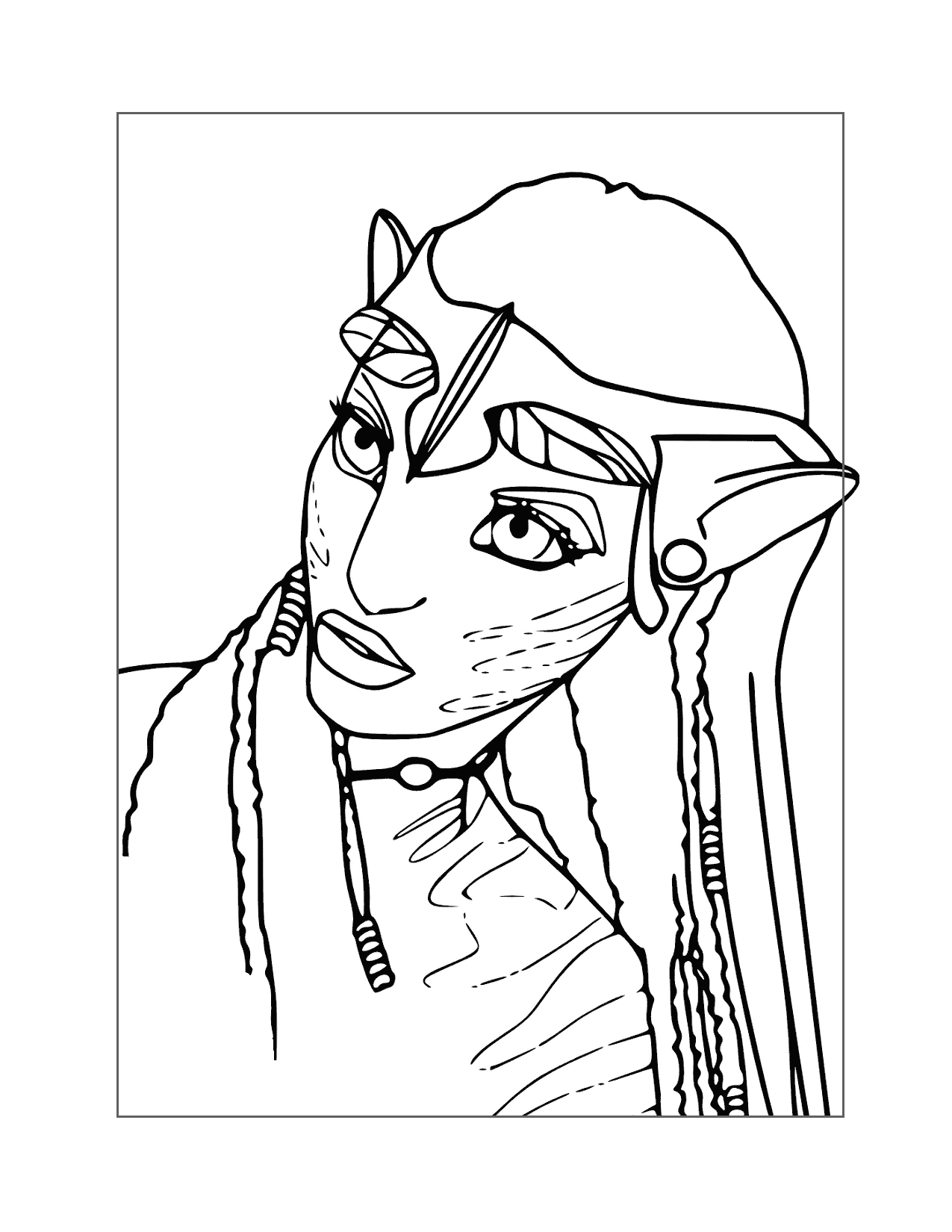 Neytiri Avatar Coloring Pages