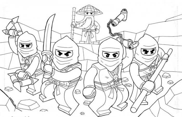 Ninjago Coloring Pages For Boys