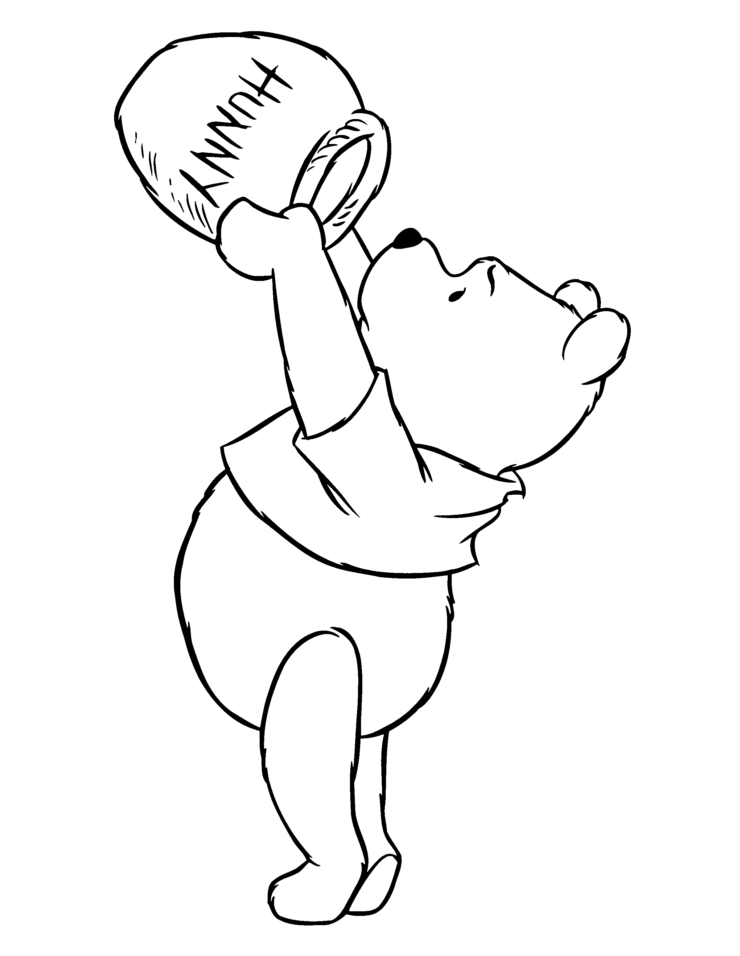 No More Honey Winnie The Pooh Coloring Pages