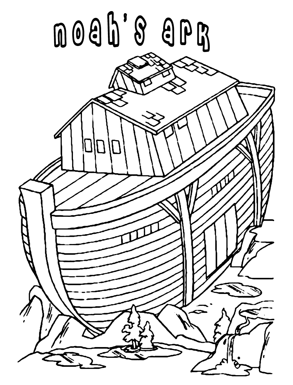 Noahs Ark Coloring Page