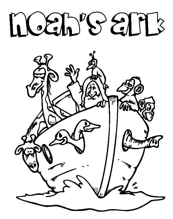 Noas Ark Bible Coloring Pages