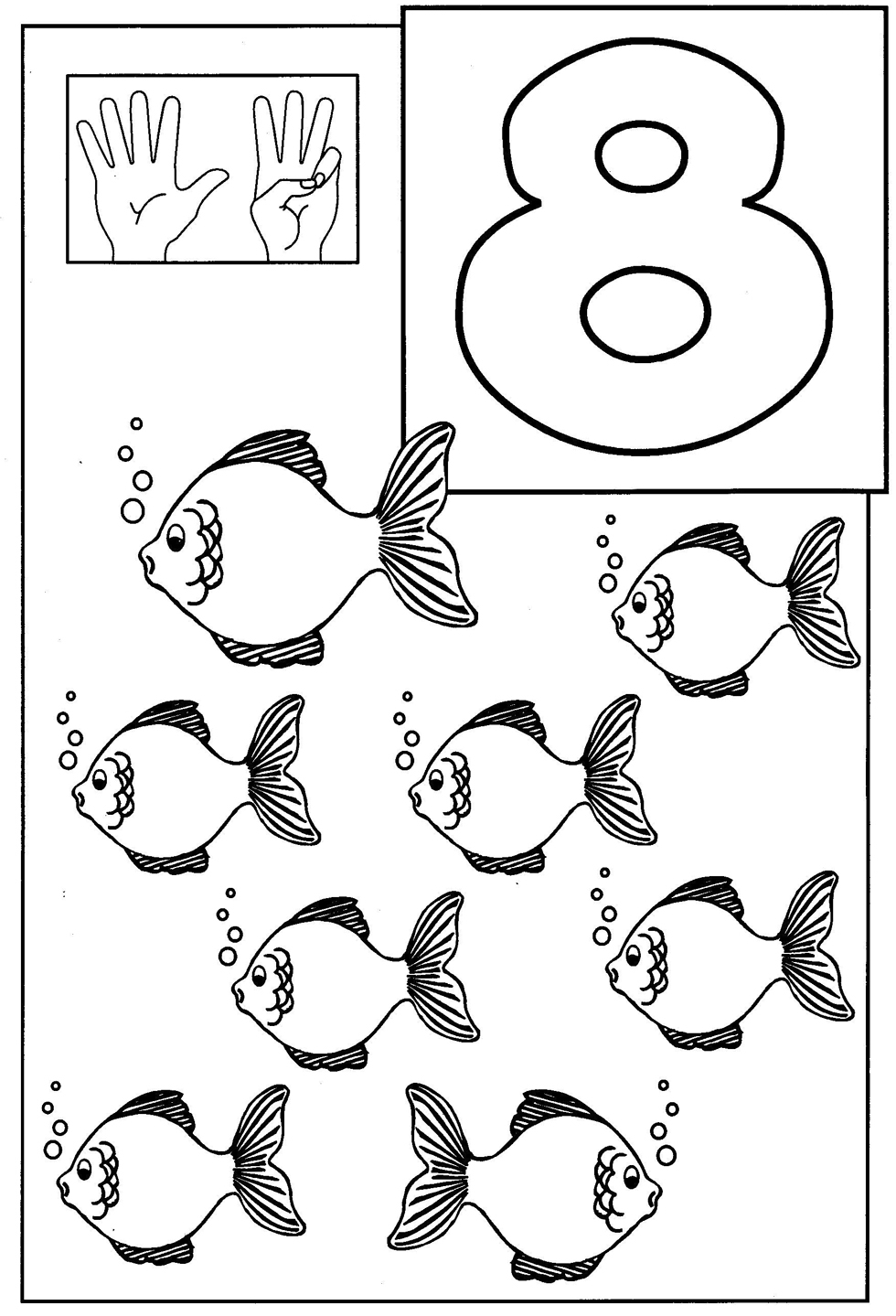 Number Coloring Pages Kids Color Sheets For Kindergarten Educations Gallery