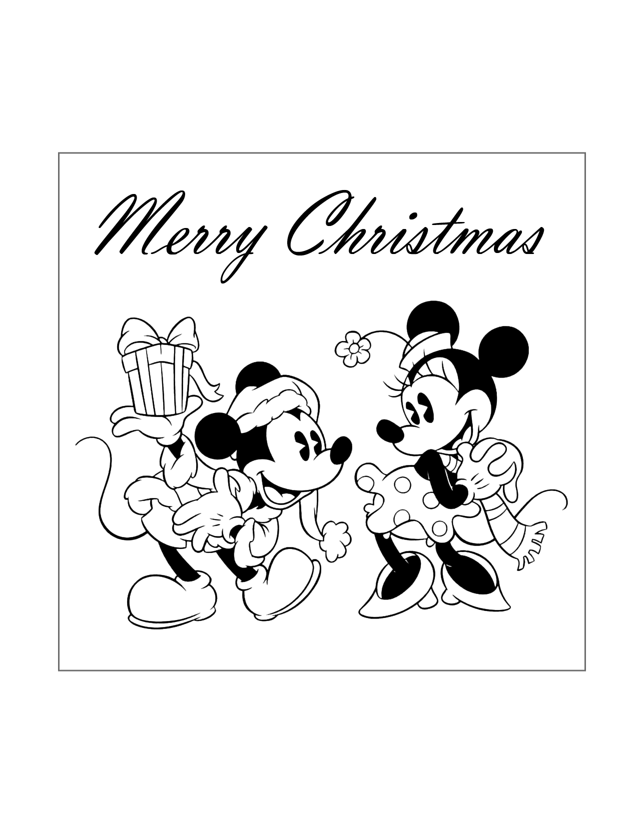 Old School Mickey Mouse Gives A Gift