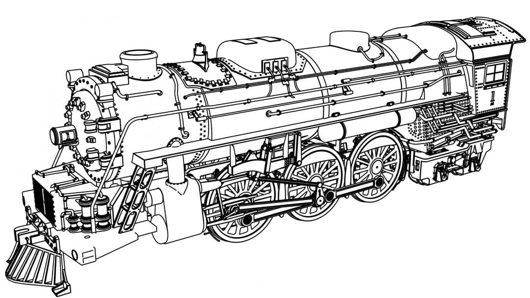 Coloring Page Train Leversetdujourfo Collection