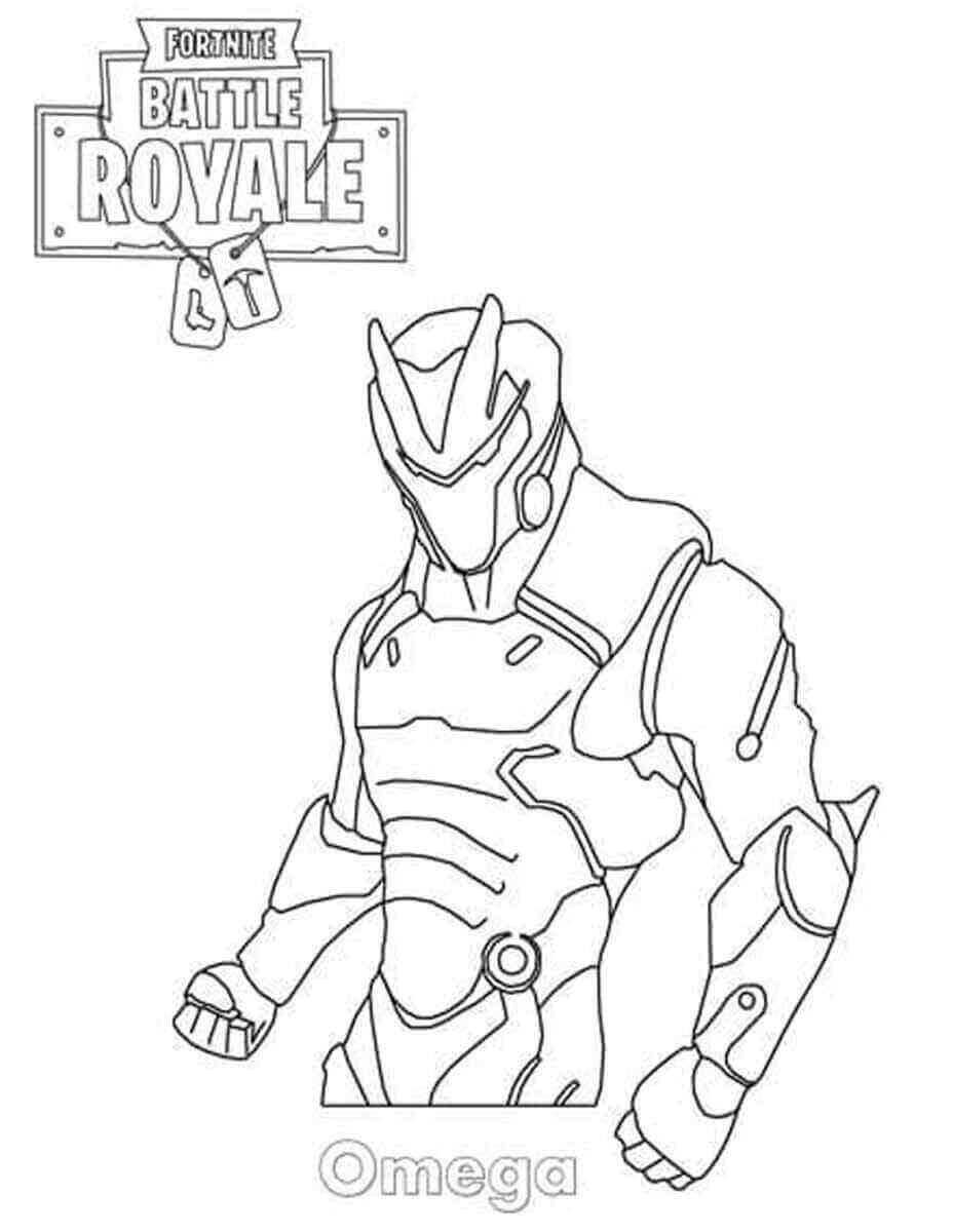 Omega Fortnite Coloring Pages