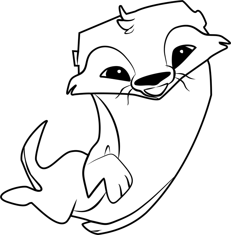 Otter - Animal Jam Coloring Pages