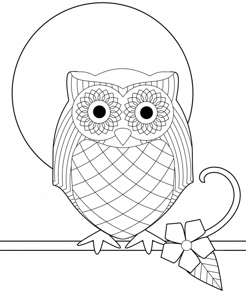 Owl Coloring Pages2