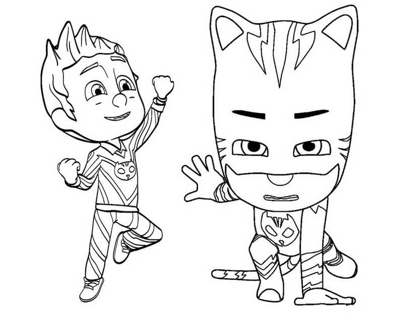 Coloring Pages Of Pj Masks Characters / Pj Masks Coloring Pages On