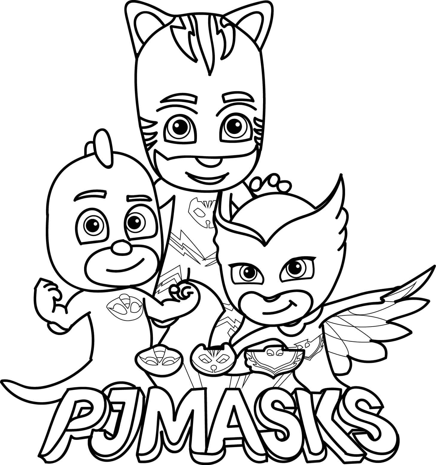PJ Masks Printable Coloring Pages